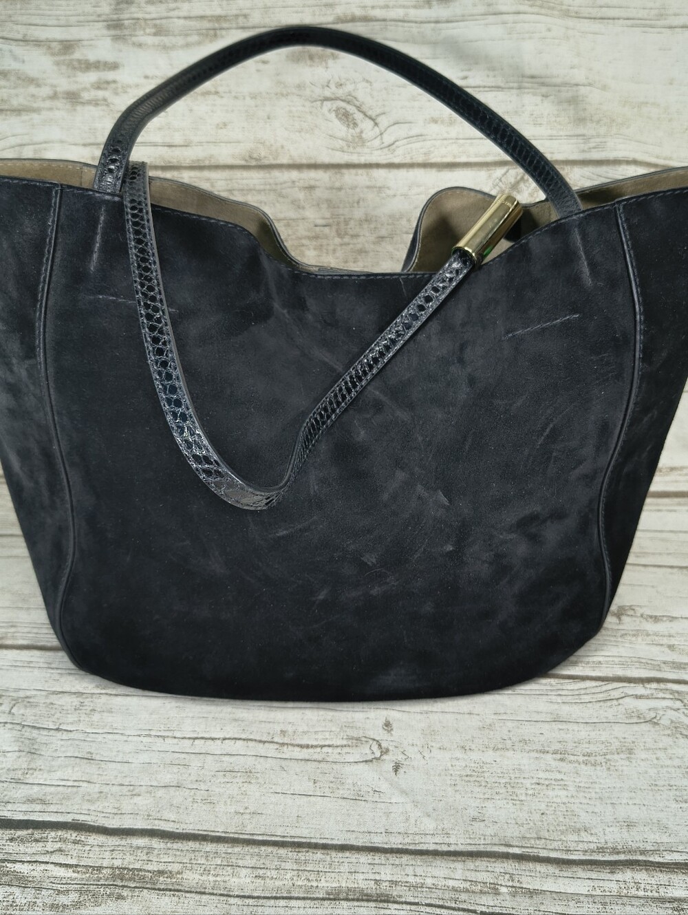 Jimmy Choo Stevie Hobo Bag Black Suede - Picture 10 of 10
